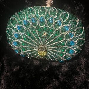 Beautiful peacock cross body